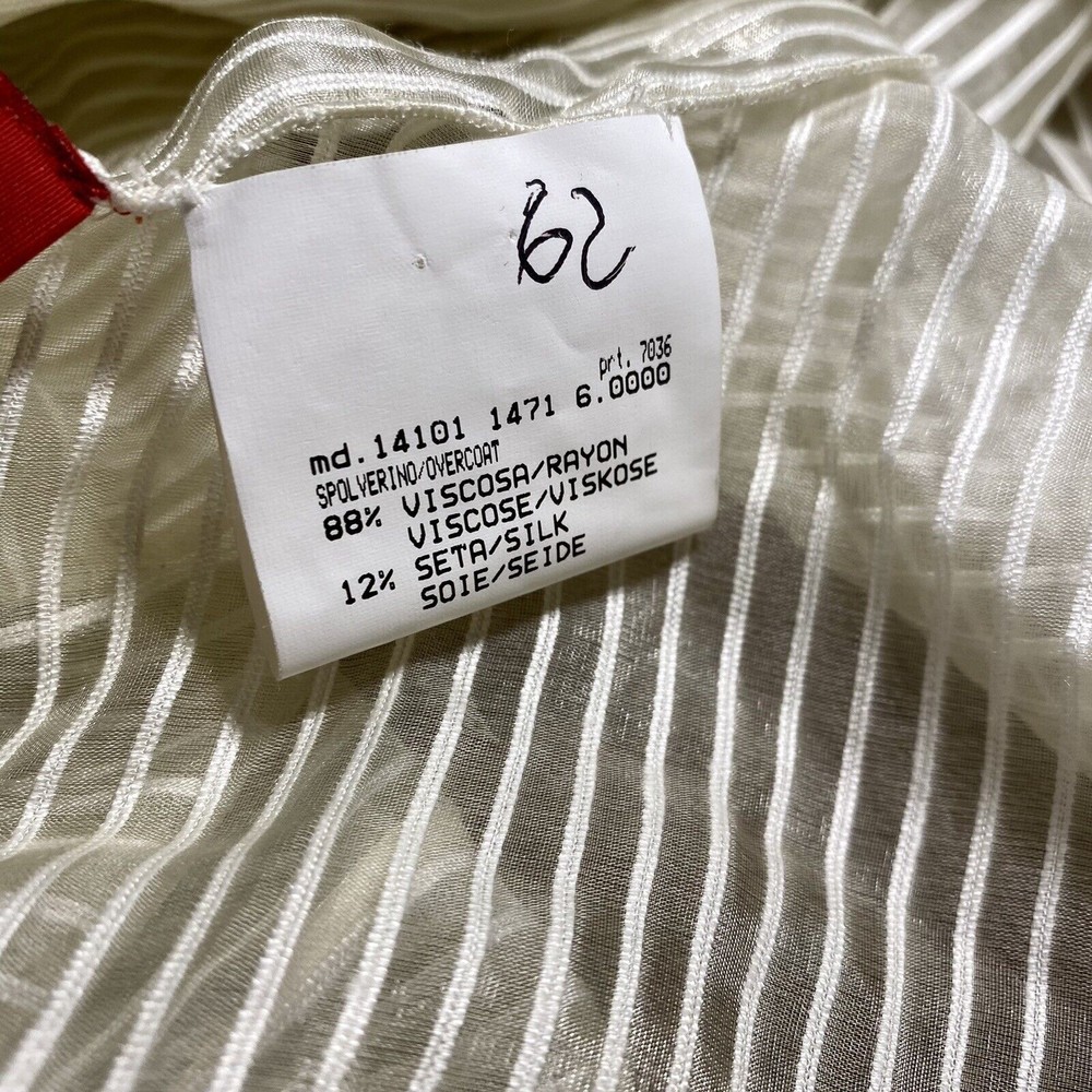 Vtg Valentino Intimo Night Gown Silk Blend Sheer Size 6 - Picture 4 of 6